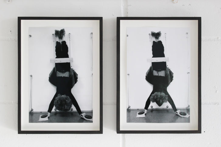 <i>Untitled (Diptych)</i>. 2013 Performance Photograph, 35 x 22 cm each